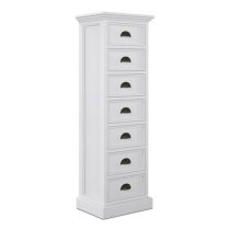 Allthorp Tall Chest Of Drawers In Classic White With 7 Drawers