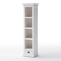 Allthorp Bookshelf with Drawer Classic White