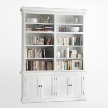 Allthorp Double Bay Storage Hutch Unit In Classic White