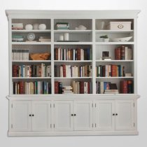 Allthorp Triple Bay Storage Hutch Unit In Classic White