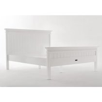 Allthorp Wooden King Size Bed In Classic White