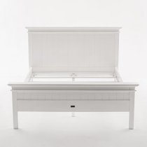 Allthorp Wooden King Size Bed In Classic White