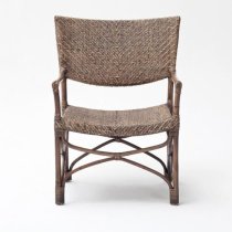 Wickers Squire Rustic Wooden Accent Chairs In Pair