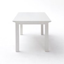 Allthorp Medium Wooden Dining Table In Classic White