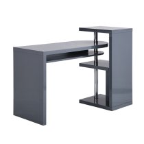 Sydney High Gloss Rotating Home And Office Laptop Desk in Grey