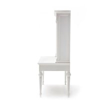 Proviko Secretary Computer Desk With Hutch In Classic White