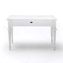 Proviko Wooden Computer Desk In Classic White