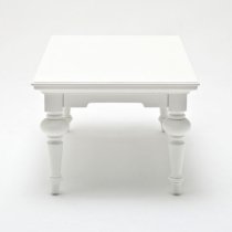 Proviko Rectangular Wooden Coffee Table In Classic White