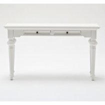 Proviko Wooden Console Table In Classic White