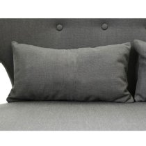 Porrima 2 Seater Sofa In Grey With Natural Wood Frame