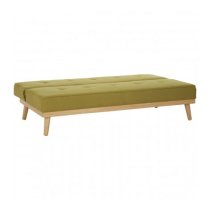 Porrima 3 Seater Fabric Sofa Bed In Green