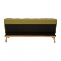 Porrima 3 Seater Fabric Sofa Bed In Green