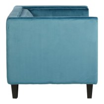 Felisen Upholstered Velvet 2 Seater Sofa In Blue