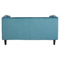 Felisen Upholstered Velvet 2 Seater Sofa In Blue