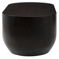 Gablet Oblong Design Wooden Coffee Table In Dark Brown