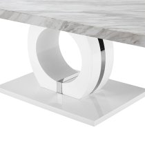 Halo High Gloss Coffee Table In Magnesia Marble Effect