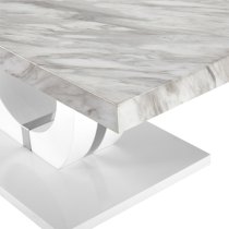 Halo High Gloss Coffee Table In Magnesia Marble Effect