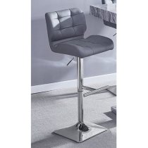 Halo Magnesia Marble Effect Bar Table 4 Candid Grey Stools