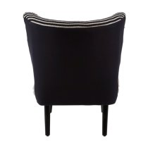 Cafenos Moroccan Fabric Bedroom Chair In Black