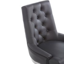 Azaltro Black Faux Leather Dining Chairs In Pair