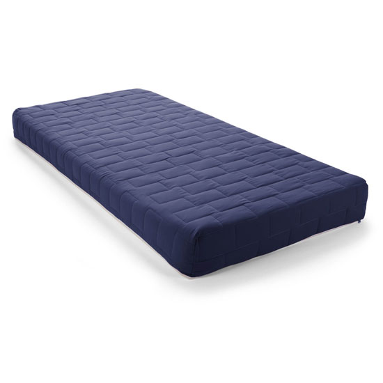 Kids Jazz Coil Memory Foam Small Double Mattress In Navy Blue