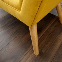 Mopeth Fabric Upholstered Window Seat Bench In Yellow