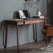 Madrina Wooden Laptop Desk With 1 Drawer In Walnut