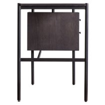 Marvale Wooden Laptop Desk With 2 Drawers In Black And Natural