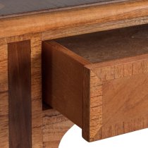 Mundelein Mindi Wood Laptop Desk With 2 Drawers In Walnut