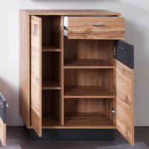 Coyco LED Hallway Furniture Set 4 In Wotan Oak And Grey