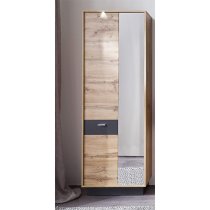 Coyco LED Hallway Furniture Set 8 In Wotan Oak And Grey