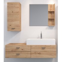 Gaep LED Bathroom Furniture Set 2 In Artisan Oak