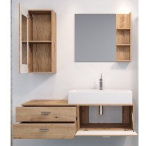 Gaep LED Bathroom Furniture Set 2 In Artisan Oak