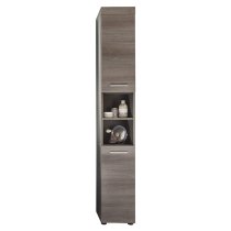 Britton Tall Bathroom Storage Cabinet In Sardegna Smoky Silver