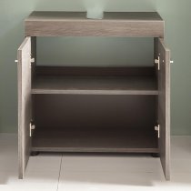 Britton Bathroom Sink Vanity Unit In Sardegna Smoky Silver