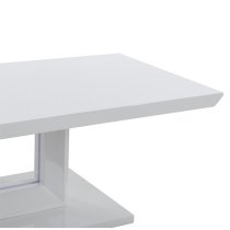 Atlantis High Gloss Coffee Table In White With LED Lighting