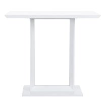 Atlantis High Gloss Bar Table In White With LED Lighting