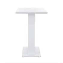 Atlantis High Gloss Bar Table In White With LED Lighting