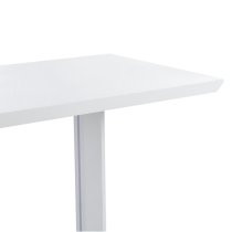 Atlantis High Gloss Bar Table In White With LED Lighting