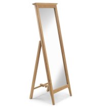 Courbet Cheval Mirror In Light Solid Oak Frame