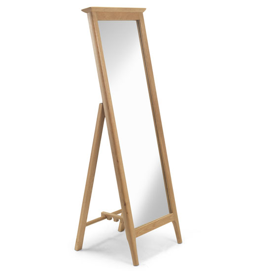 Courbet Cheval Mirror In Light Solid Oak Frame