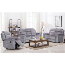 Darley Upholstered Fabric 2 Seater Sofa In Grey