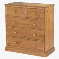 Herndon Wooden Chest Of Drawers In Lacquered With 5 Drawers