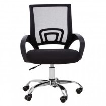 Velika Home And Office Chair With Armrest In Black