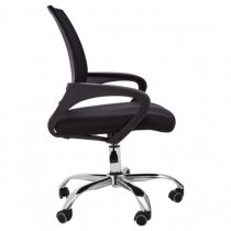 Velika Home And Office Chair With Armrest In Black