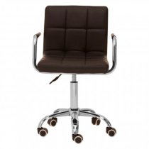 Becoa Home And Office Leather Chair In Black With Swivel Base