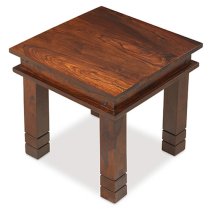 Zander 45cm Wooden Coffee Table In Sheesham With Square Legs