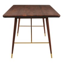 Kentona Wooden Dining Table In Dark Walnut