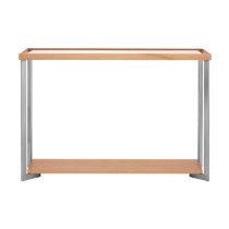 Kensick Rectangular Mirrored Glass Console Table In Natural