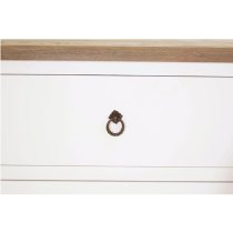 Hampro Wooden TV Stand With 2 Drawers In Oak And White